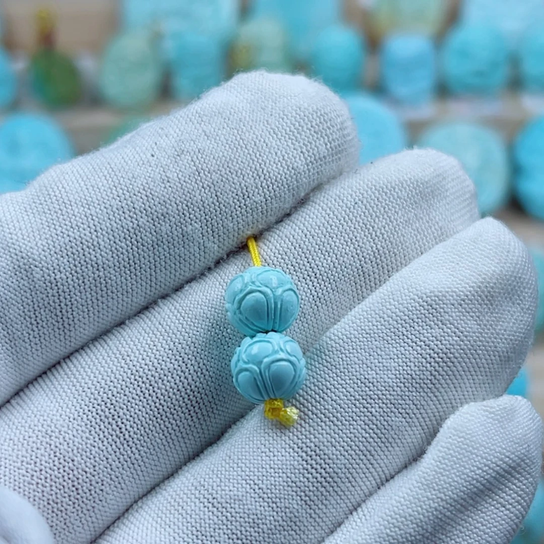 绿松石未镶嵌珠宝奇石8mm