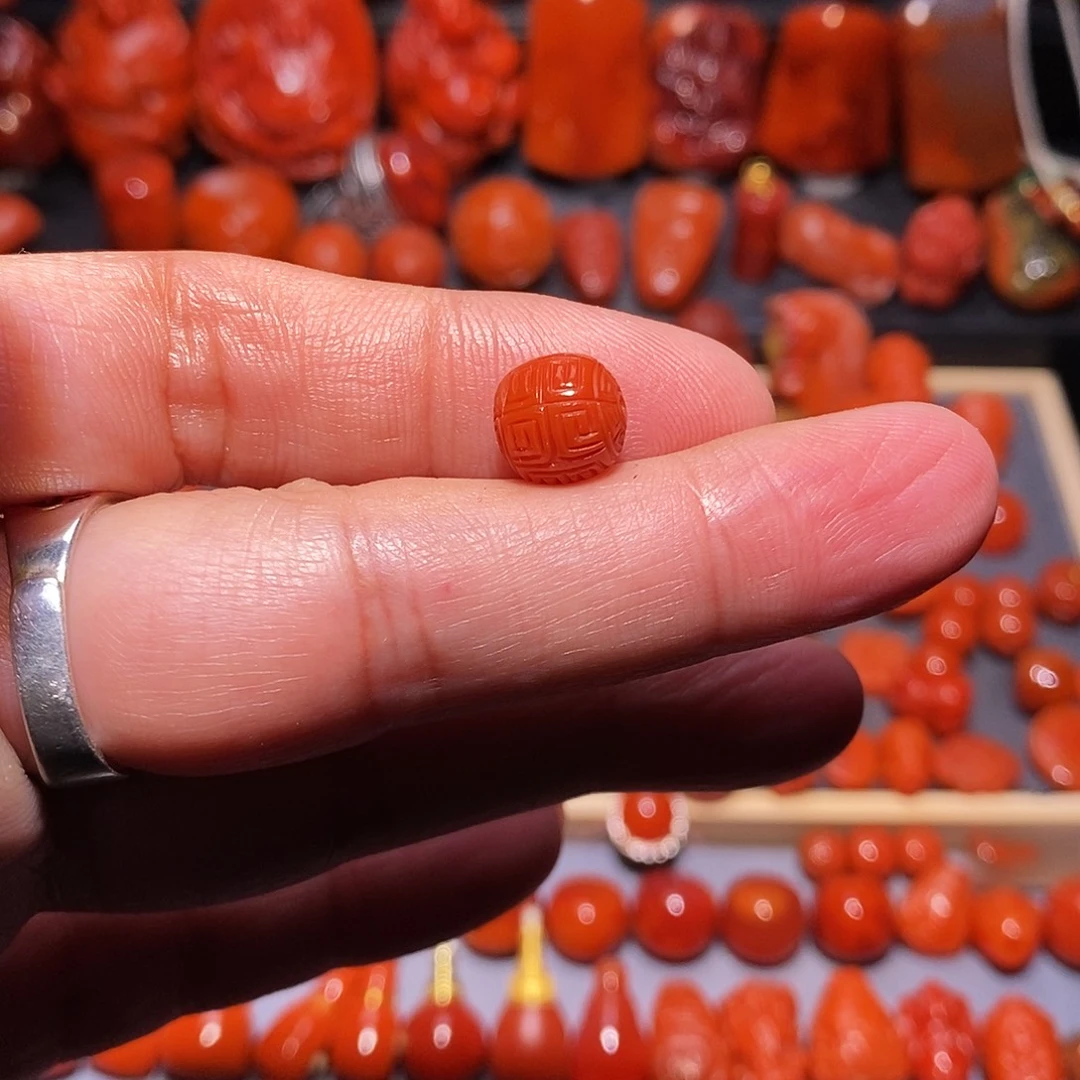 A***拉南红玛瑙未镶嵌回纹9.2