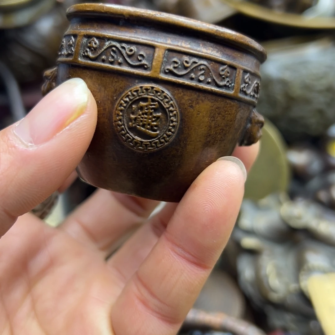 铜摆件欢迎欢迎你