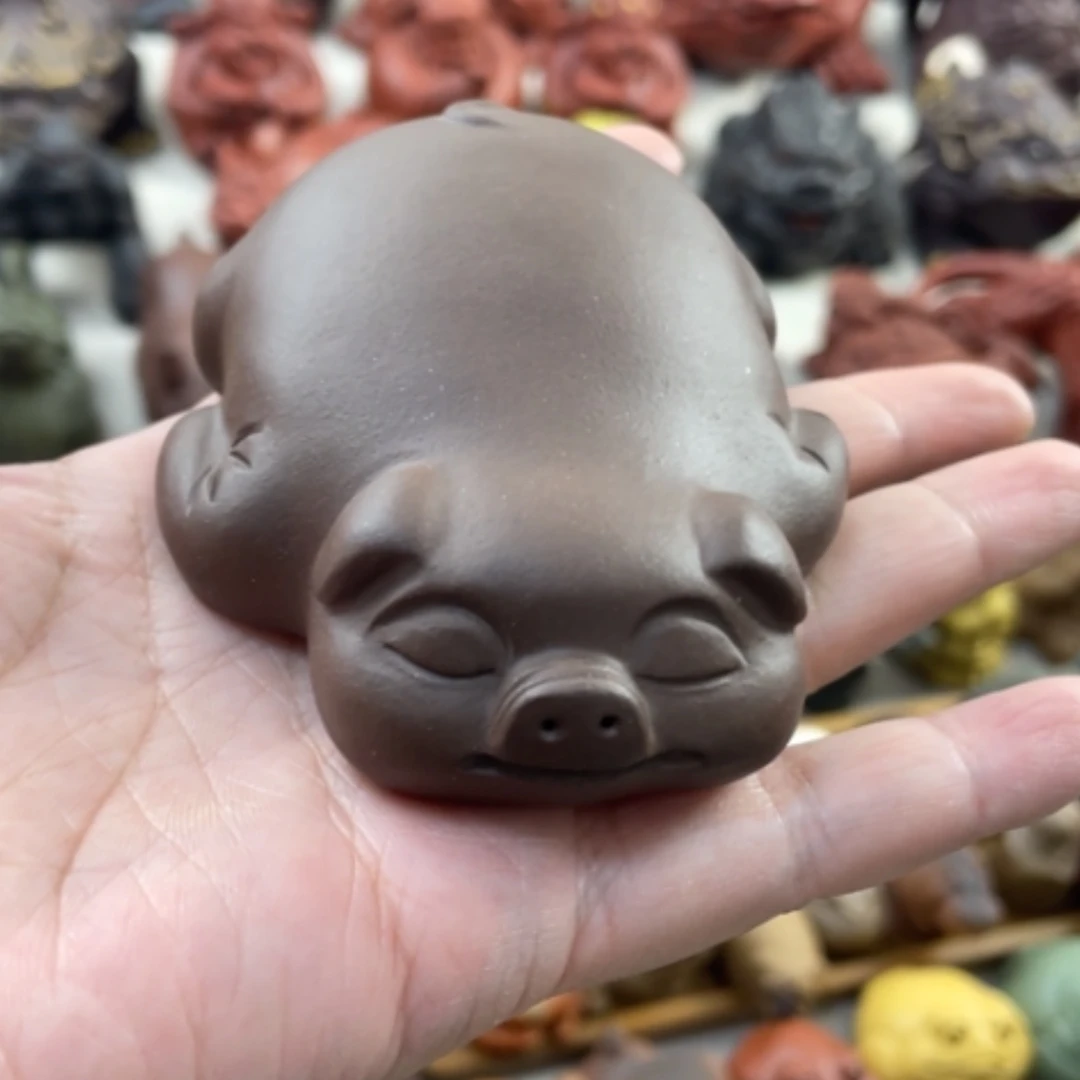 【闪购商品】紫砂茶宠紫砂小猪