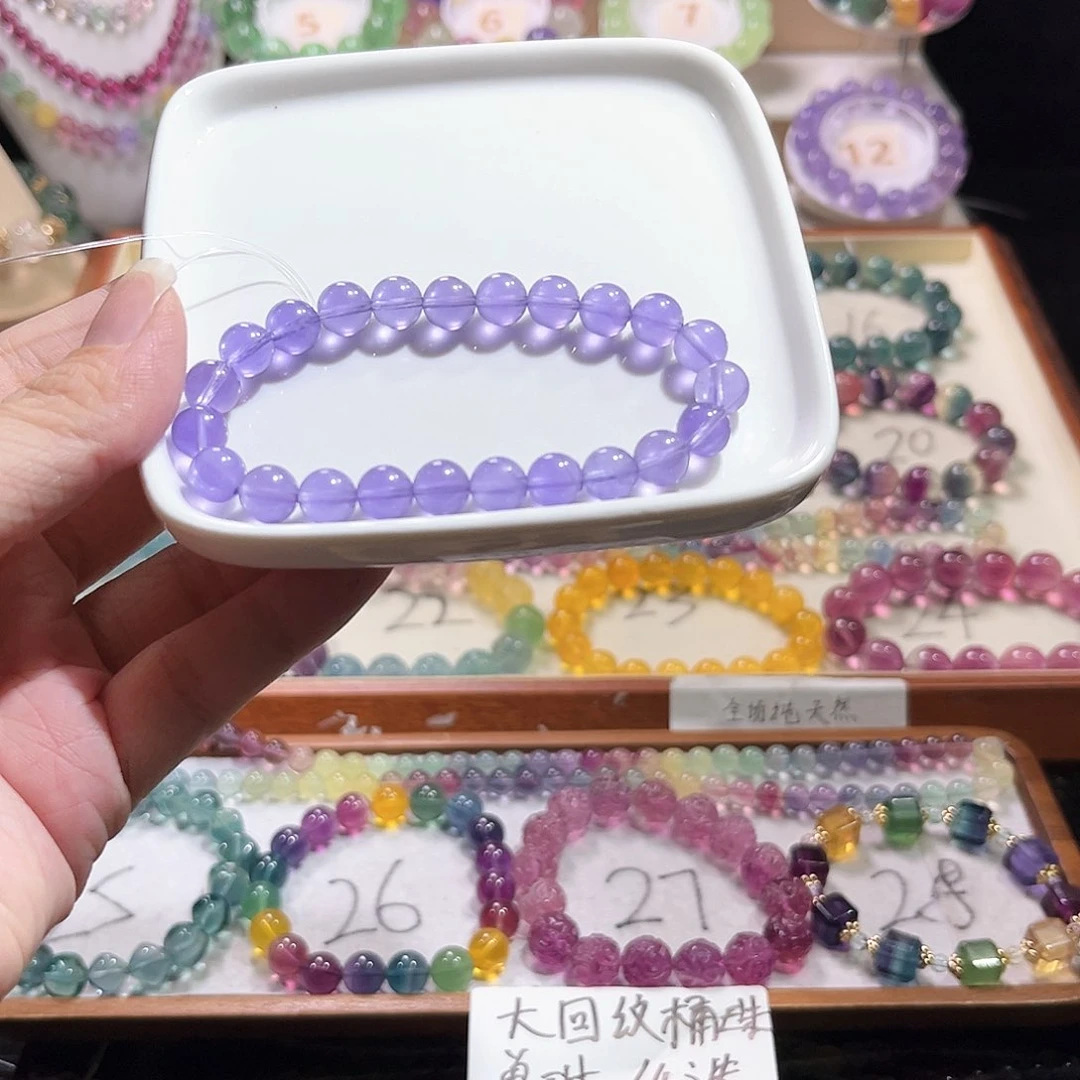萤石未镶嵌萤石8加薰衣草紫
