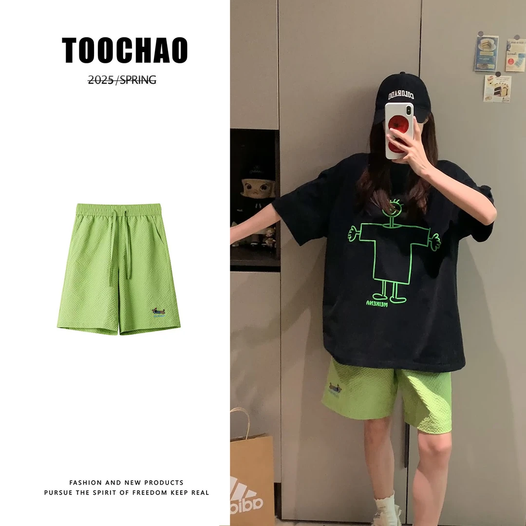 短裤新款休闲夏季外穿宽松五分裤裤子短裤运动休闲夏季显瘦宽松