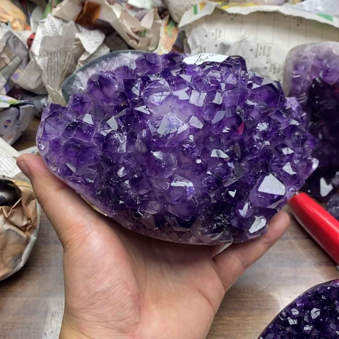 万***嗝紫晶珠宝半成品未镶嵌