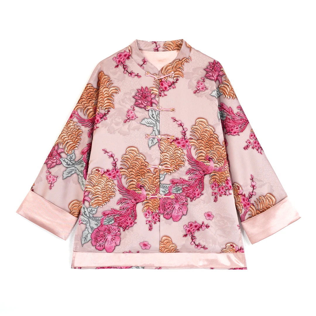 反季专场香云纱国风双面穿气质百搭香云纱外套RB11406