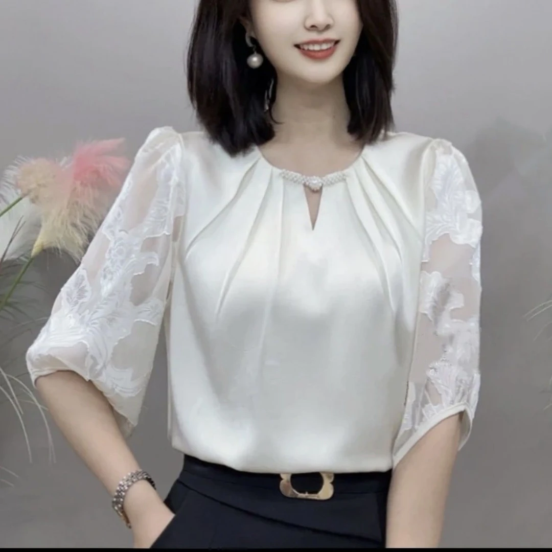 西藏新疆包邮2572夏季时尚衬衣春夏2025显瘦盘扣新款气质洋气百中