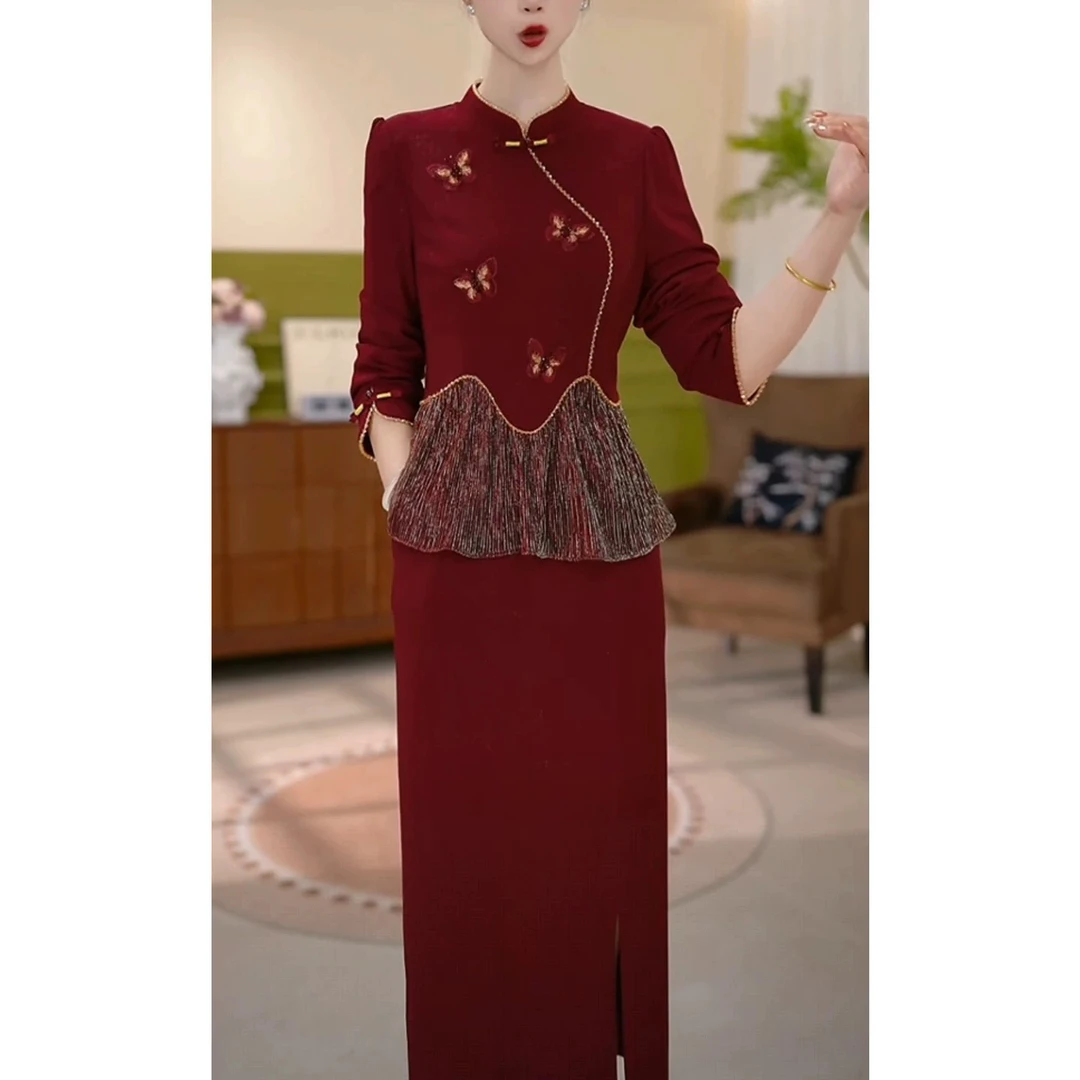 【连衣裙】JG-25550 新款2025年秋季时尚气质优雅显瘦连衣裙