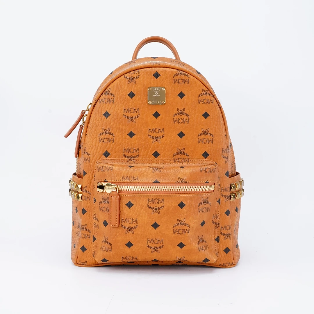 95新 MCM  【白菜】双肩包小中号/BG22006084