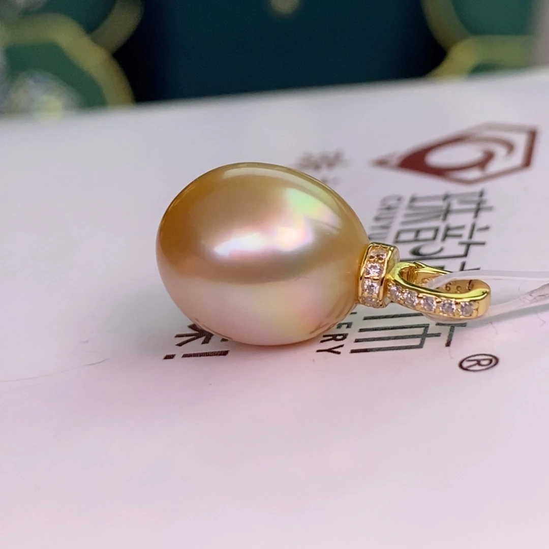 颈饰银S925镶嵌海水珍珠