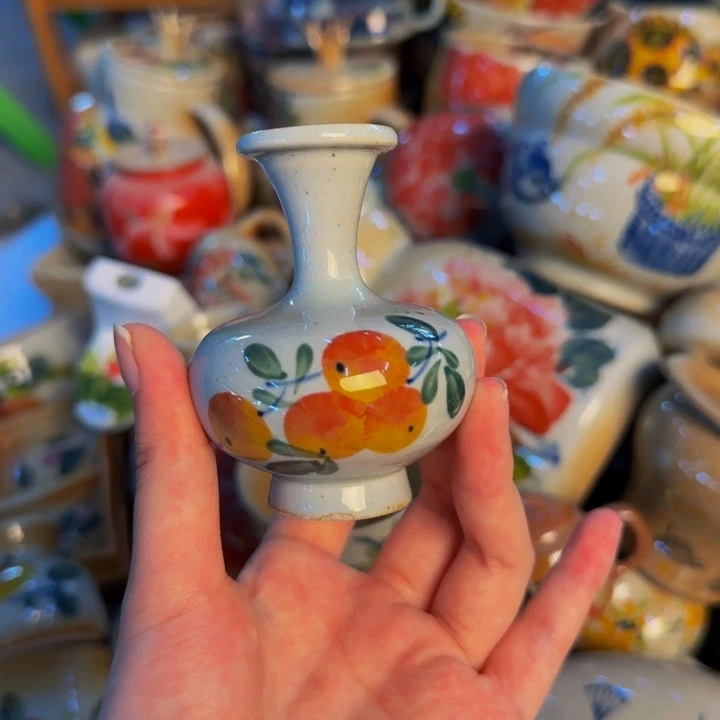 瓷片手工手绘细微不一样