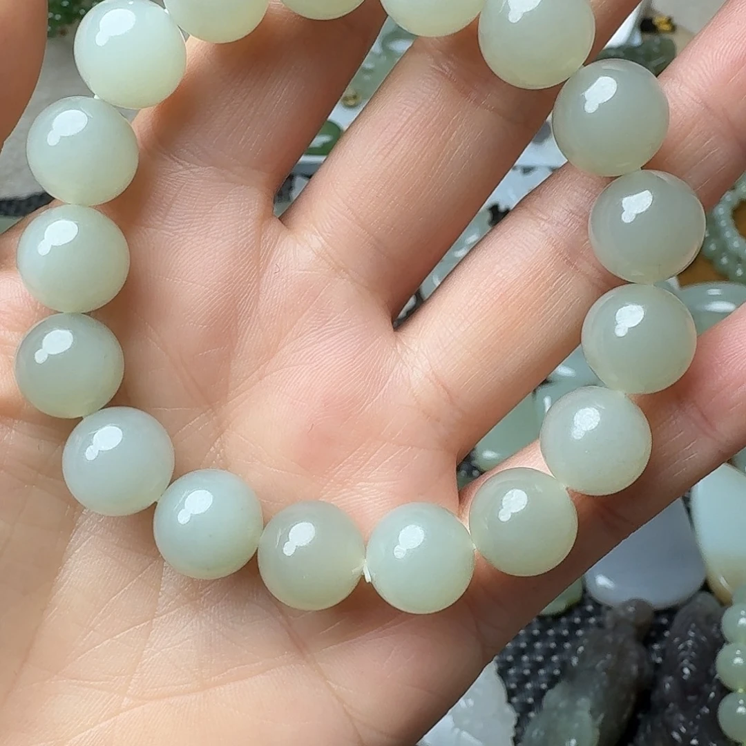 和田玉未镶嵌手链