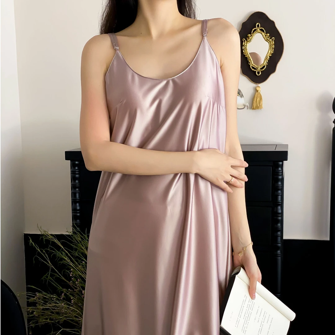 【沐梵家居】宠粉定制！A类夏凉一触及凉 气质时尚美肤水光吊带睡衣