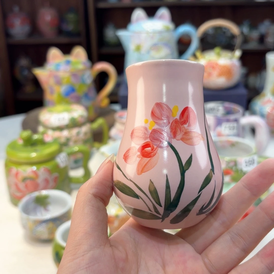 景德镇手绘高温釉下彩陶瓷茶具