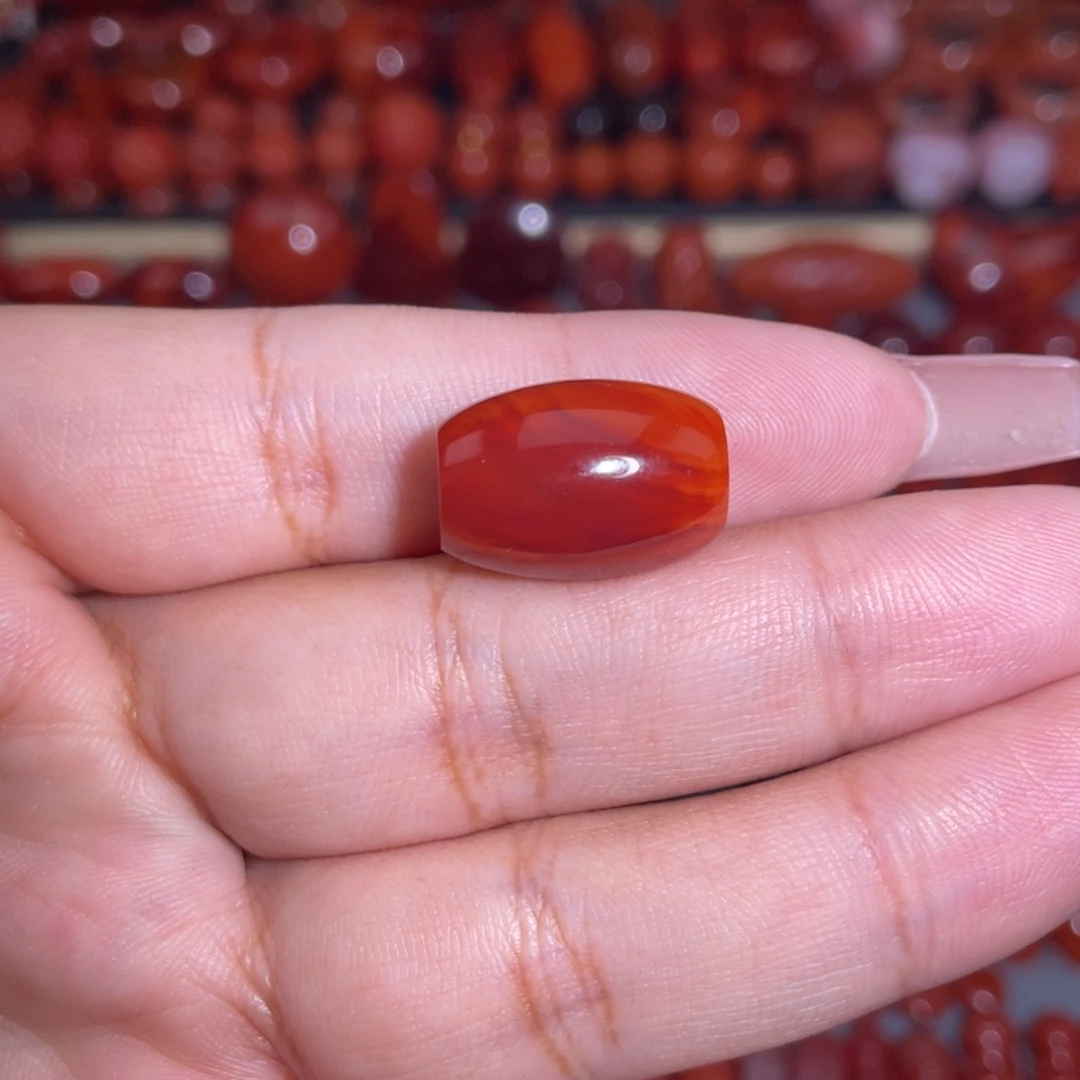南红玛瑙未镶嵌瓦西桶珠