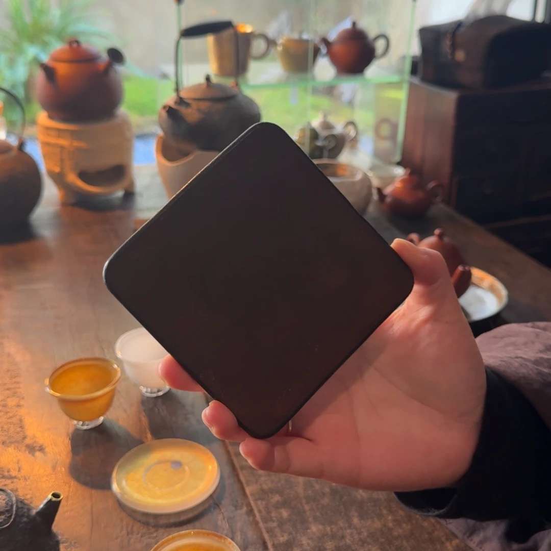 美安牛皮自然生长杯垫大号