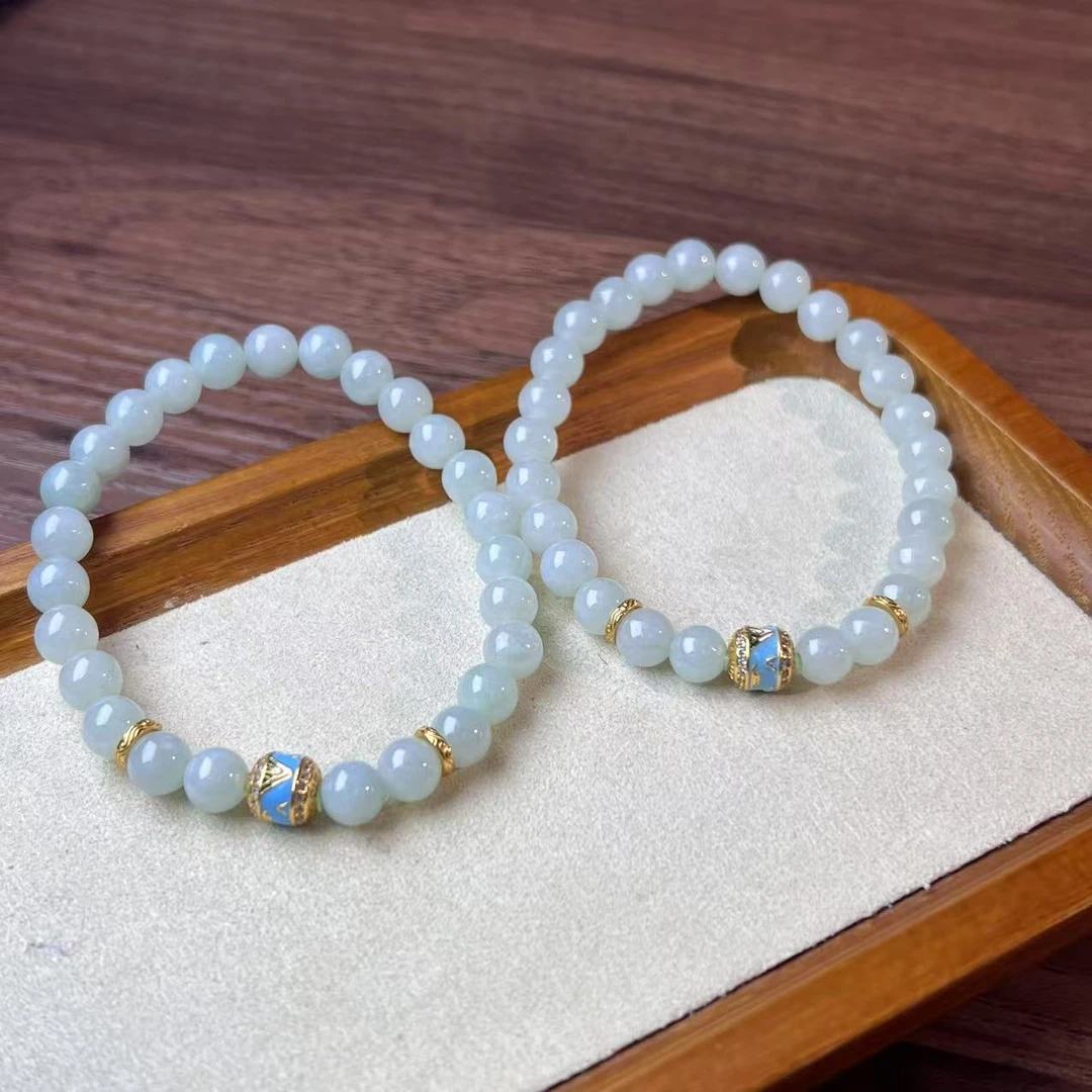 【 睿泽鉴宝】S925翡翠圆珠手串多样性发一 6mm KT0550014