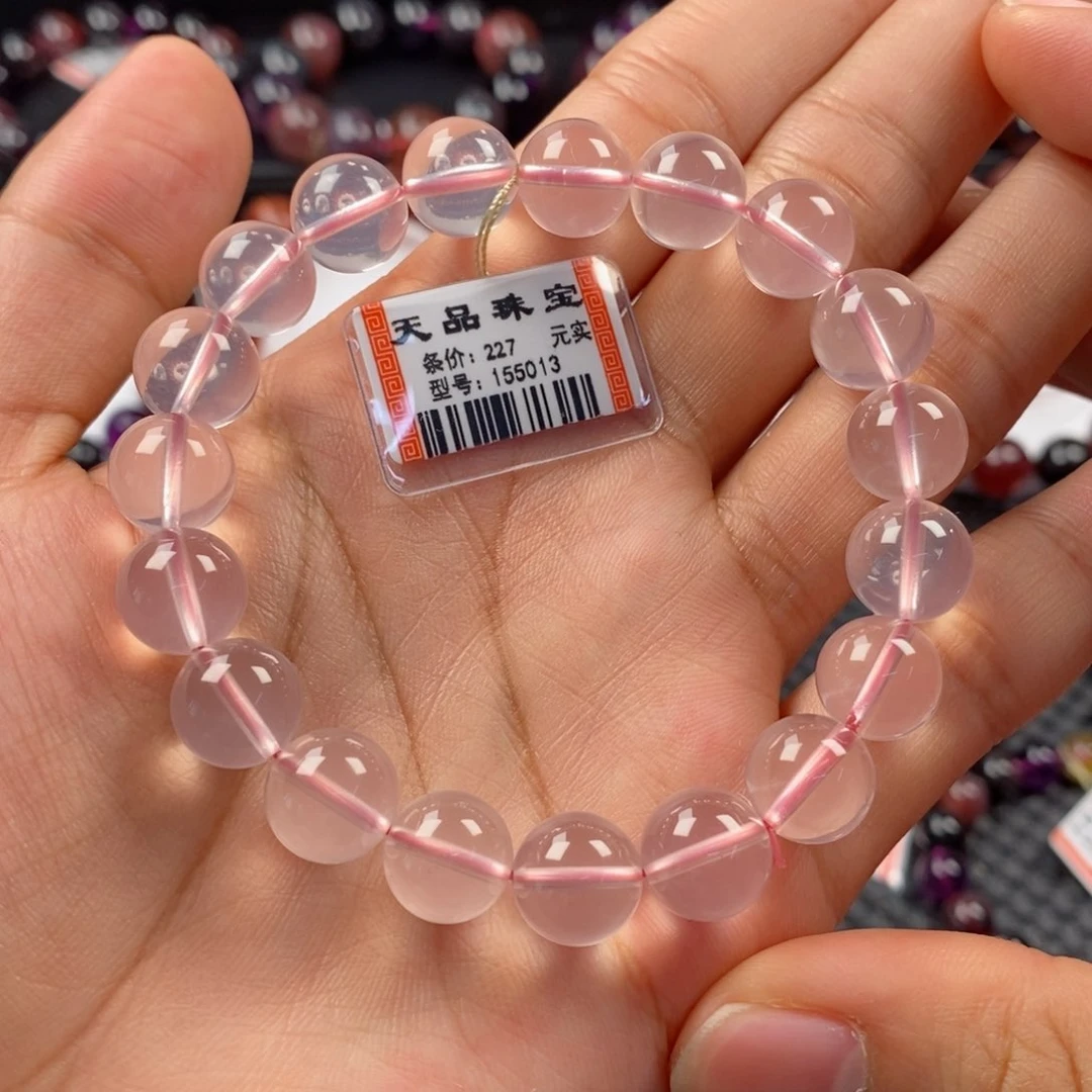 水晶手链未镶嵌粉水晶155013
