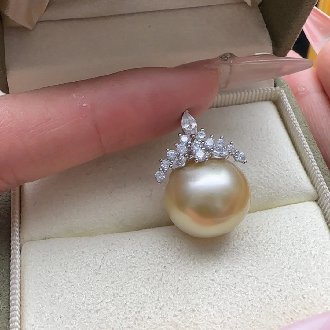 海水珍珠颈饰银S925镶嵌