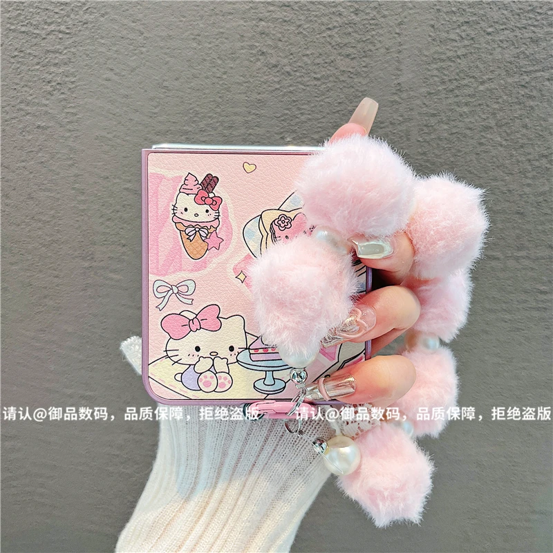 （华为novaflip系列）金属折叠皮纹适用华为novaflip手机保护壳防摔