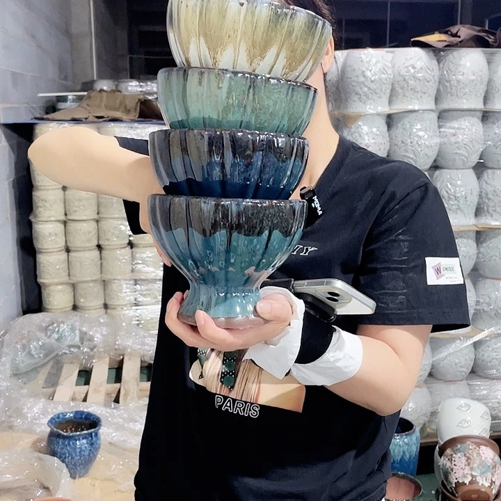 红陶瑕疵高13/15四个