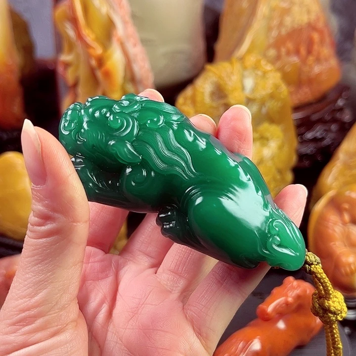 万***保寿山石雕刻艺术作品