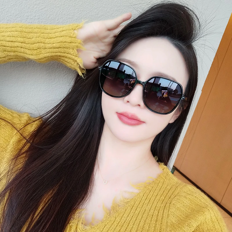 2025新款墨镜女高级感防晒太阳镜大脸显瘦偏光防紫外线开车专用