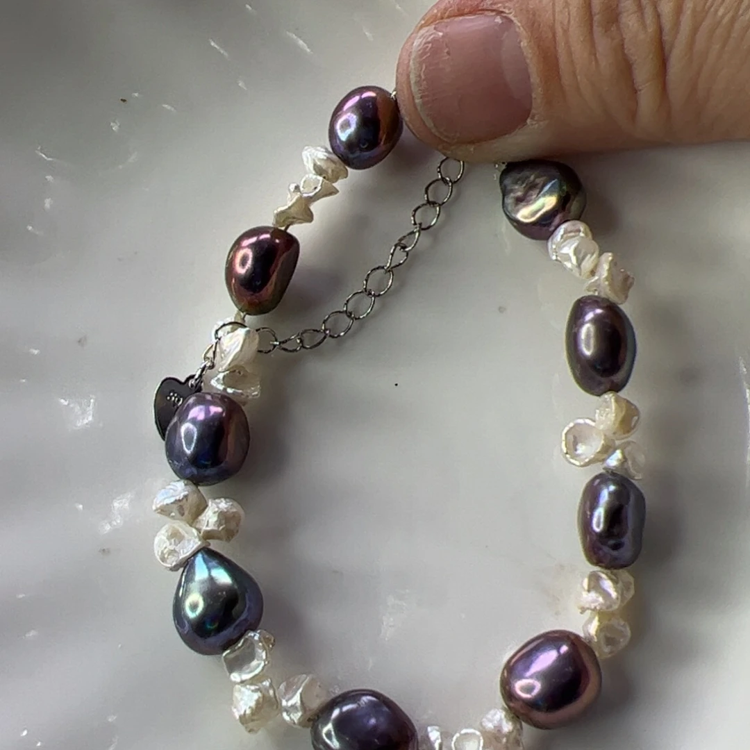 合金淡水珍珠手绳246