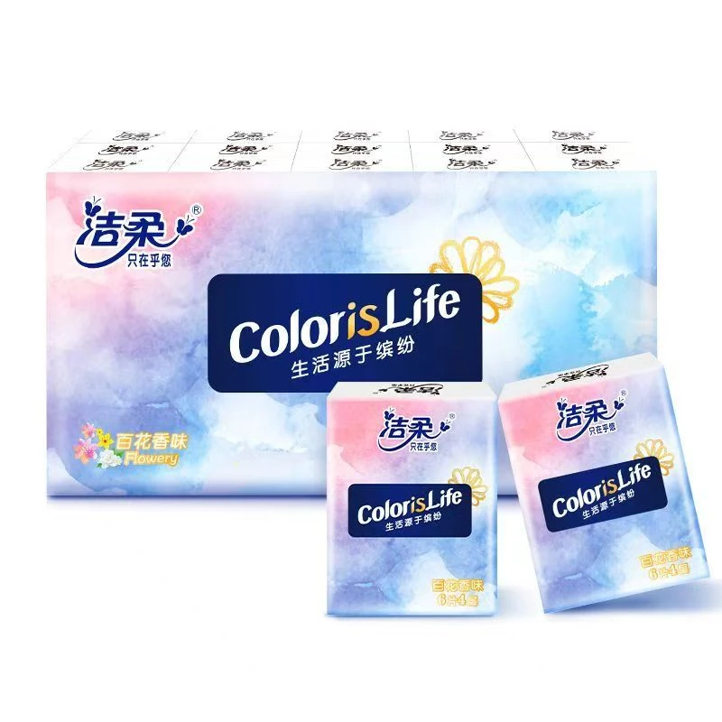 手帕纸百花香便携式小包纸巾随身装餐巾纸面巾纸可湿水卫生纸