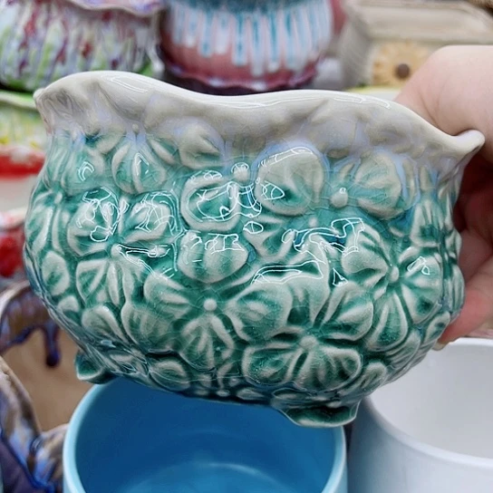 多肉绿植陶瓷花盆9.9包邮