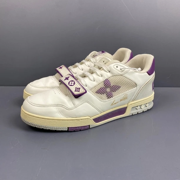 95新 LouisVuitton/路易威登 45.5码trainer紫色魔术贴 成色新310