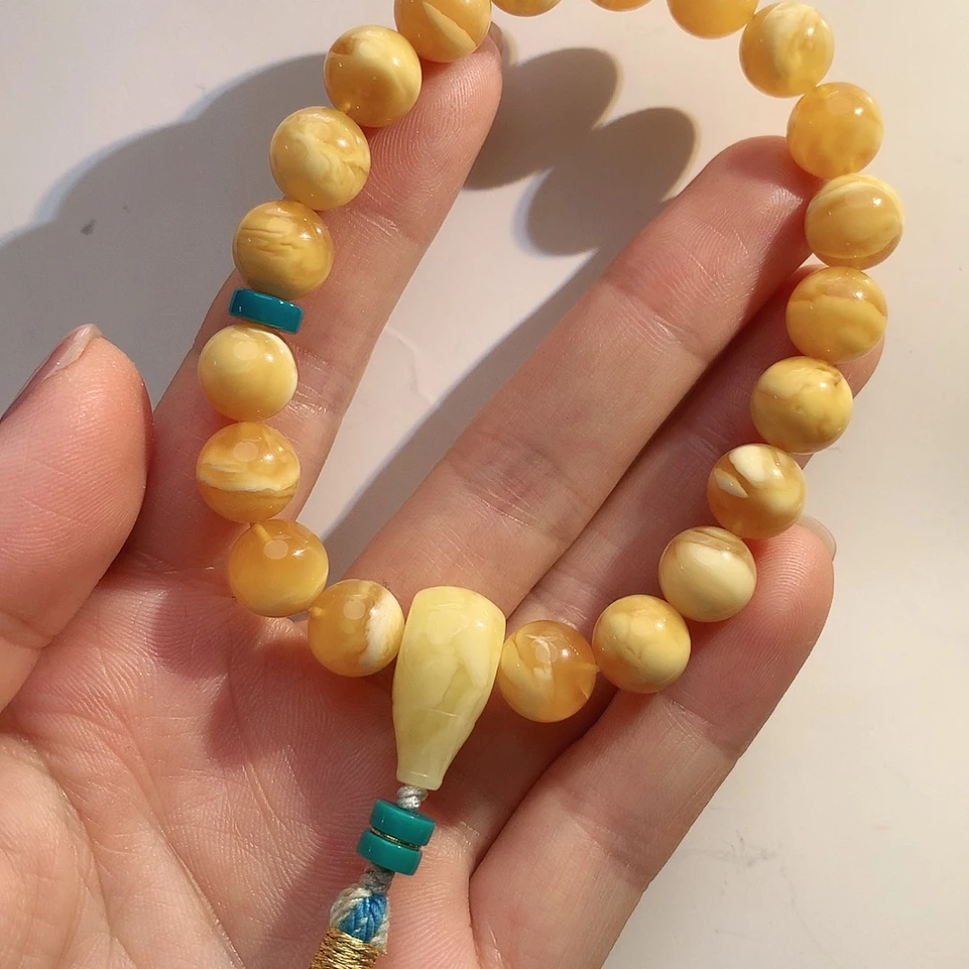 蜜蜡未镶嵌手串蜜蜡手串