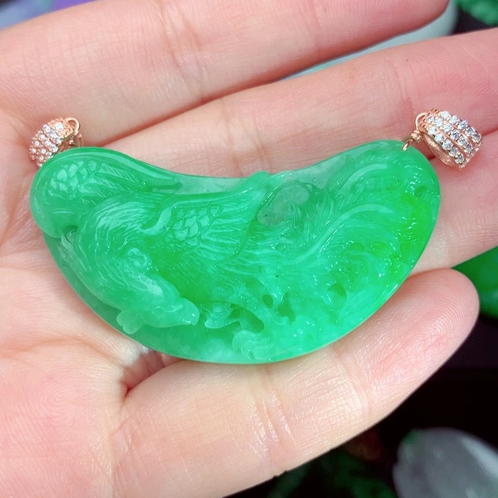 翡翠未镶嵌吊坠(不含链)