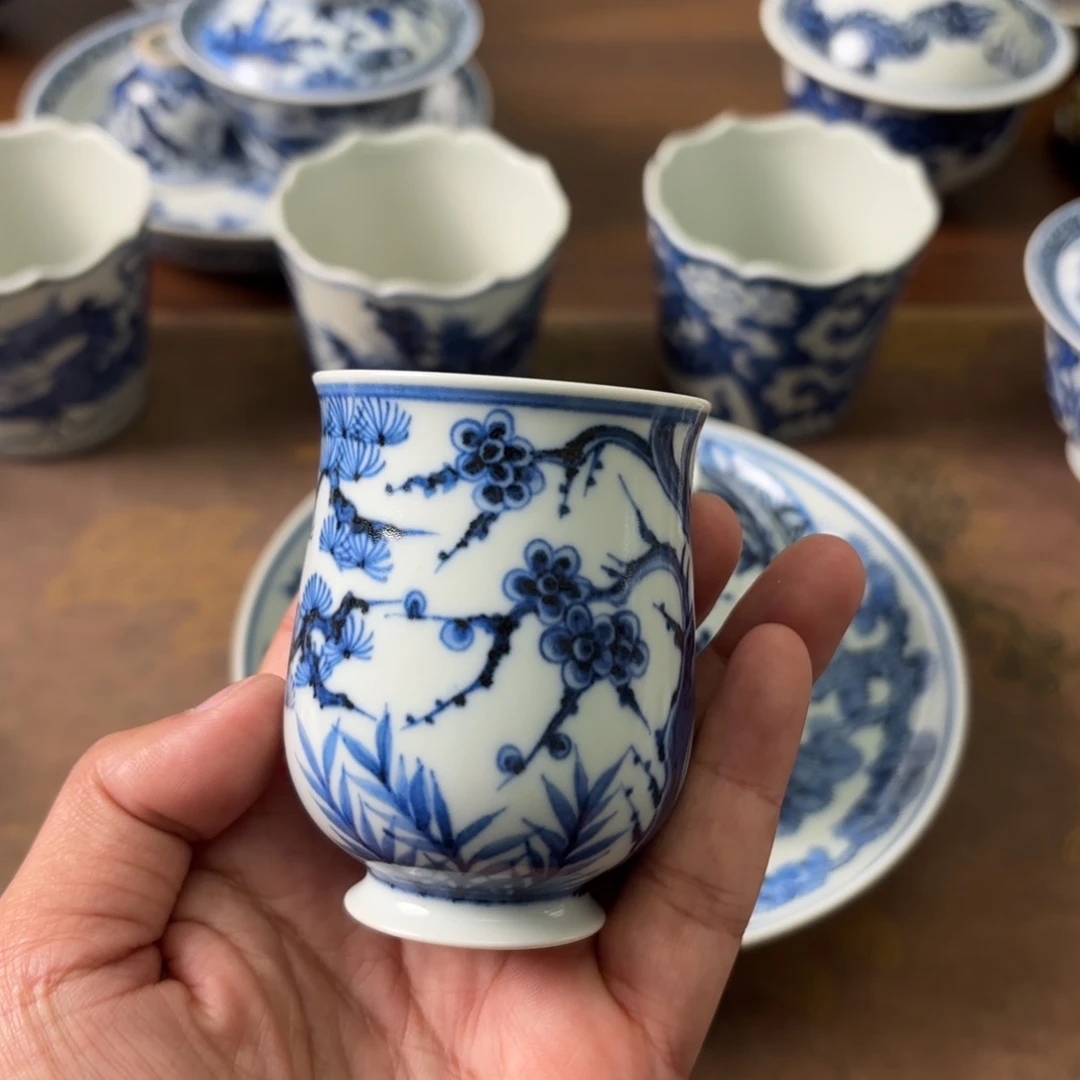 陶瓷摆件景德镇手绘茶器