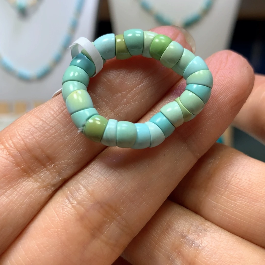 绿松石未镶嵌大肠戒圈
