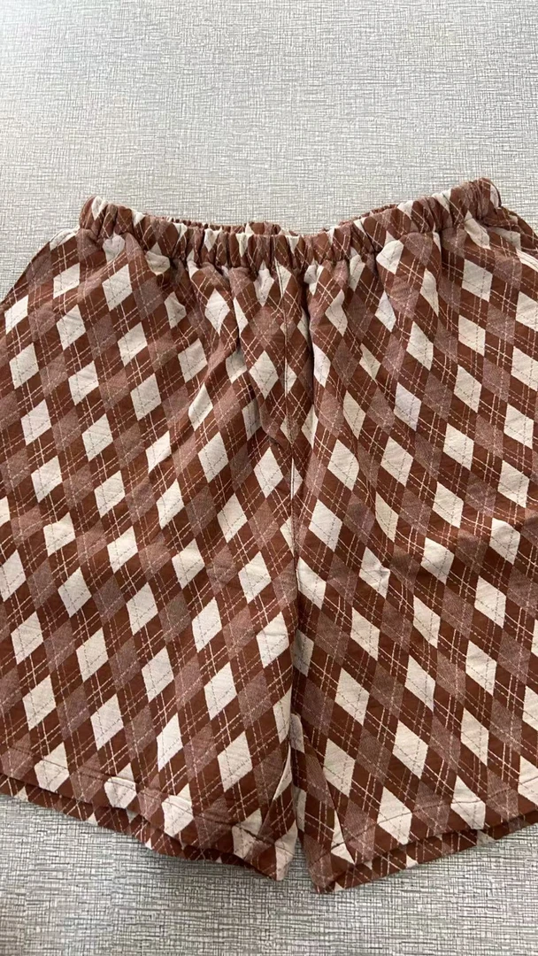 双层纱短裤/全棉A类母婴亲肤透气短裤家居时尚休闲