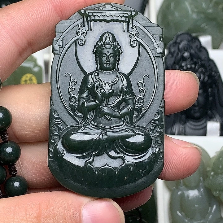 和田玉（青玉）未镶嵌颈饰