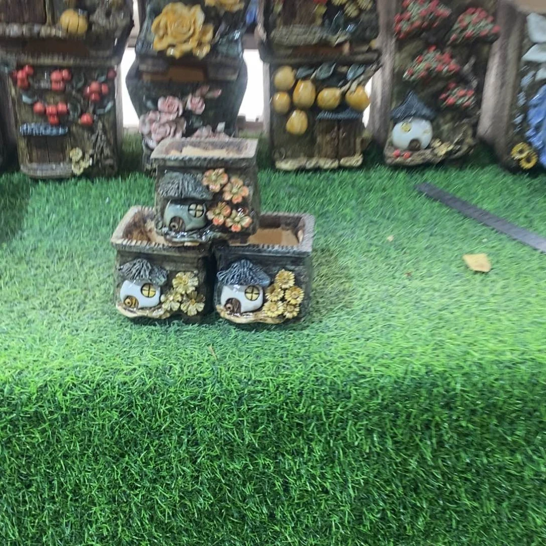 红陶青藤花器多肉花盆