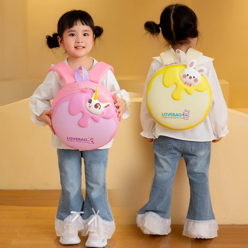 2025夏季新款动物儿童书包粉色卡通轻便蛋壳可爱背包幼儿园双肩包