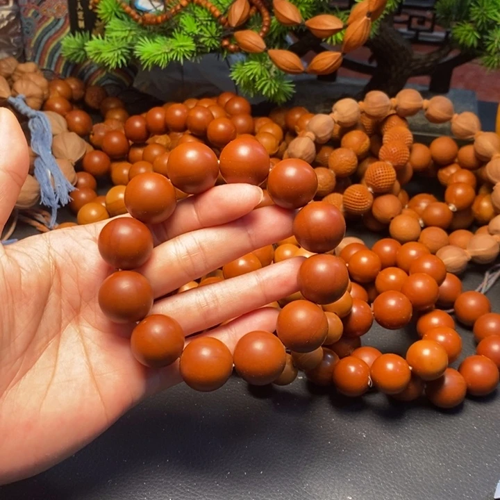 手串橄榄核1.9尺寸树王光珠