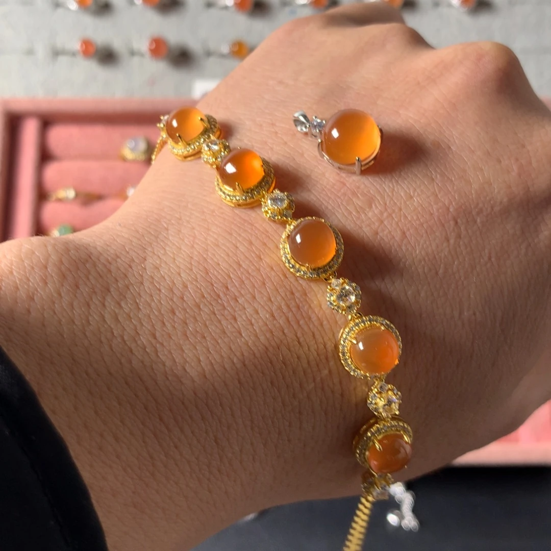 ****南红玛瑙未镶嵌戒指945