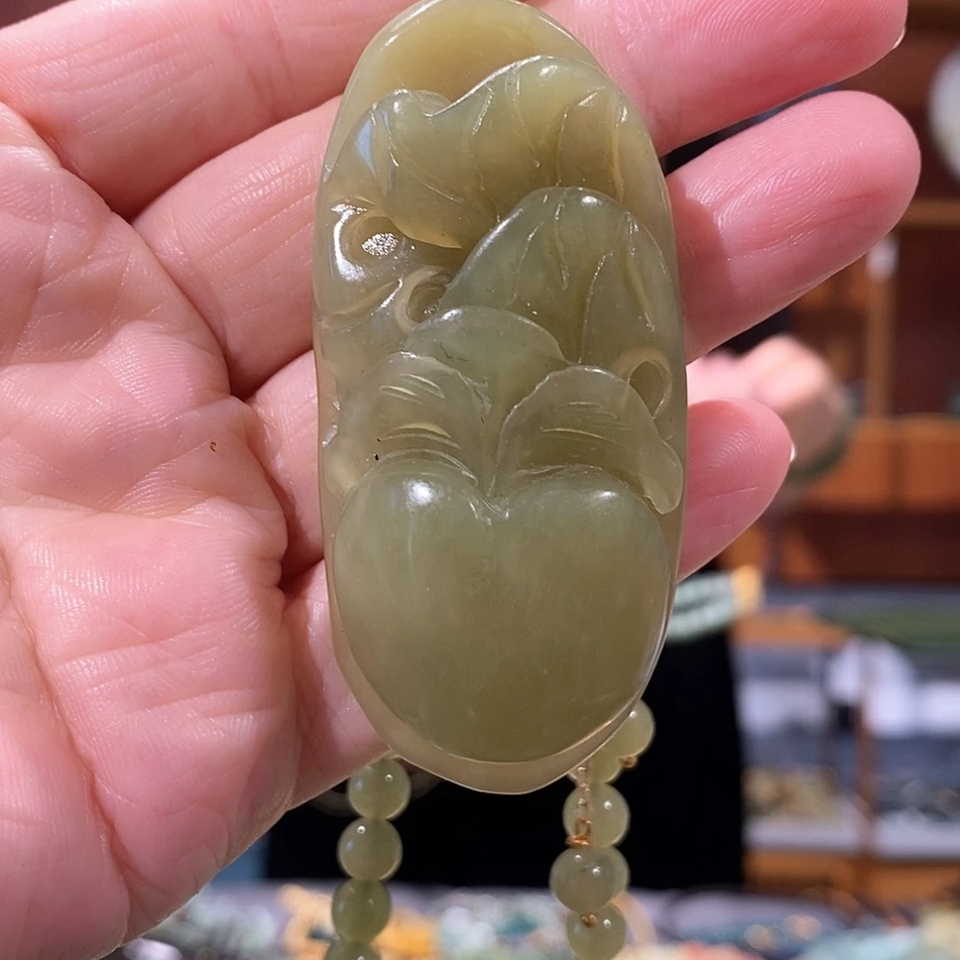 未镶嵌岫玉毛衣链