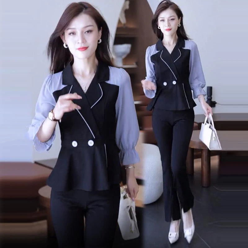 时尚上衣女2025春夏新款减龄设计感小众气质上衣小衫阔腿裤衬衫潮