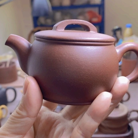 茶壶紫砂汉瓦150cc