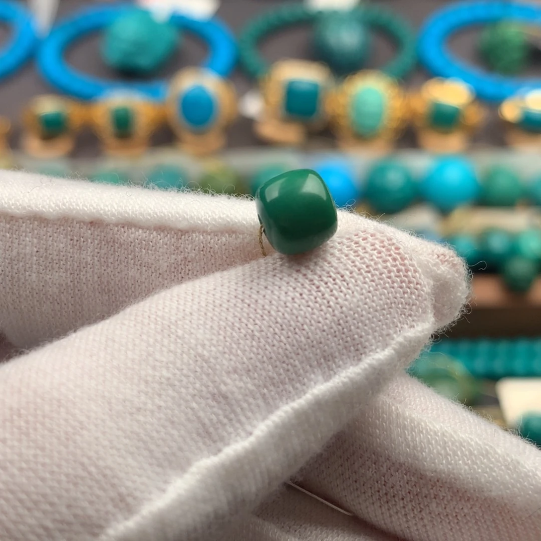 绿松石未镶嵌发饰6*6mm