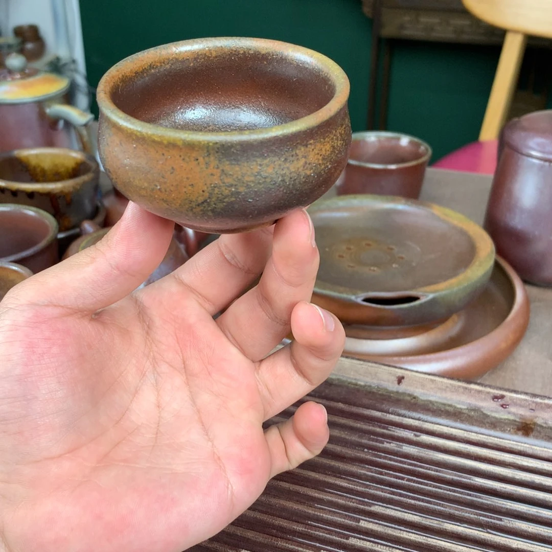 紫砂柴烧纯自然柴烧