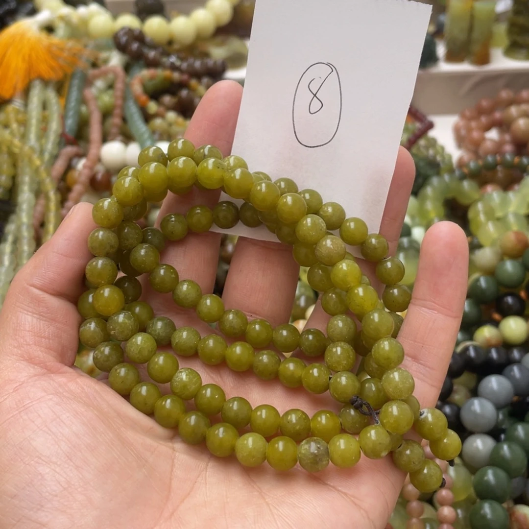 蛇纹石玉手链未镶嵌