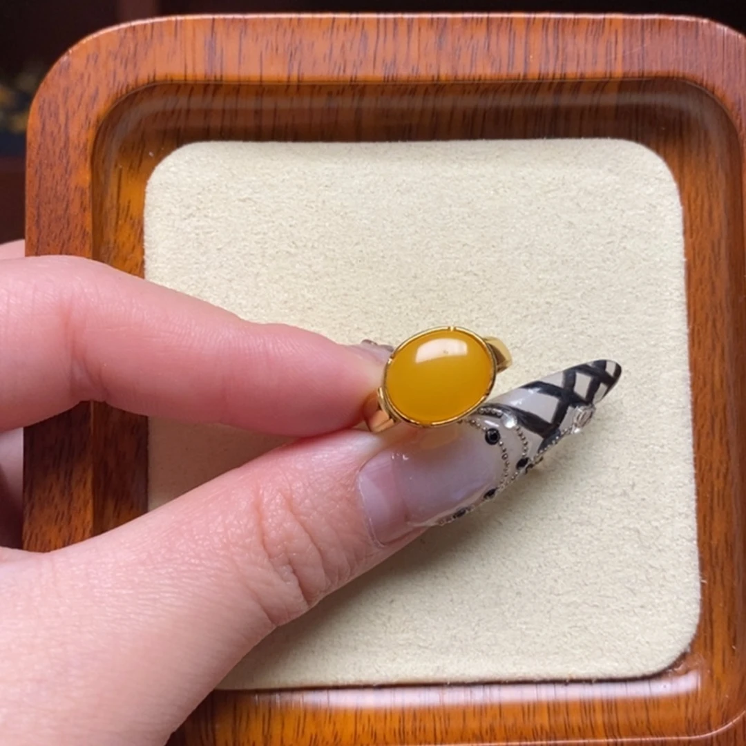 【闪购商品】蜜蜡戒指未镶嵌戒指