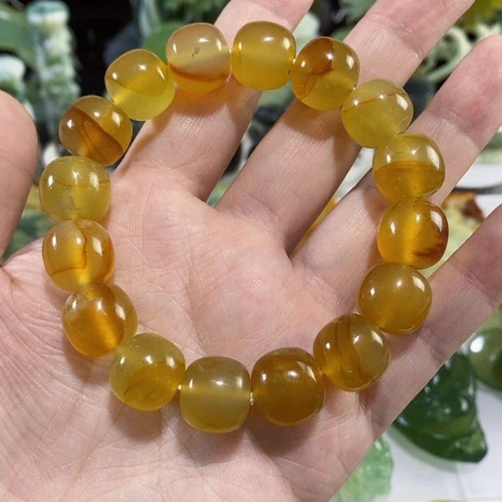 未镶嵌岫玉手串手链