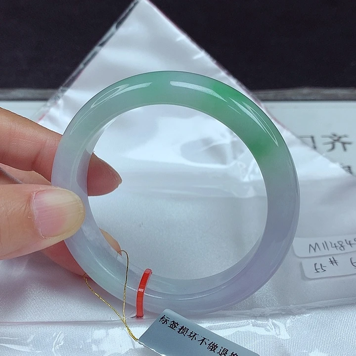 翡翠未镶嵌手镯55圈4849