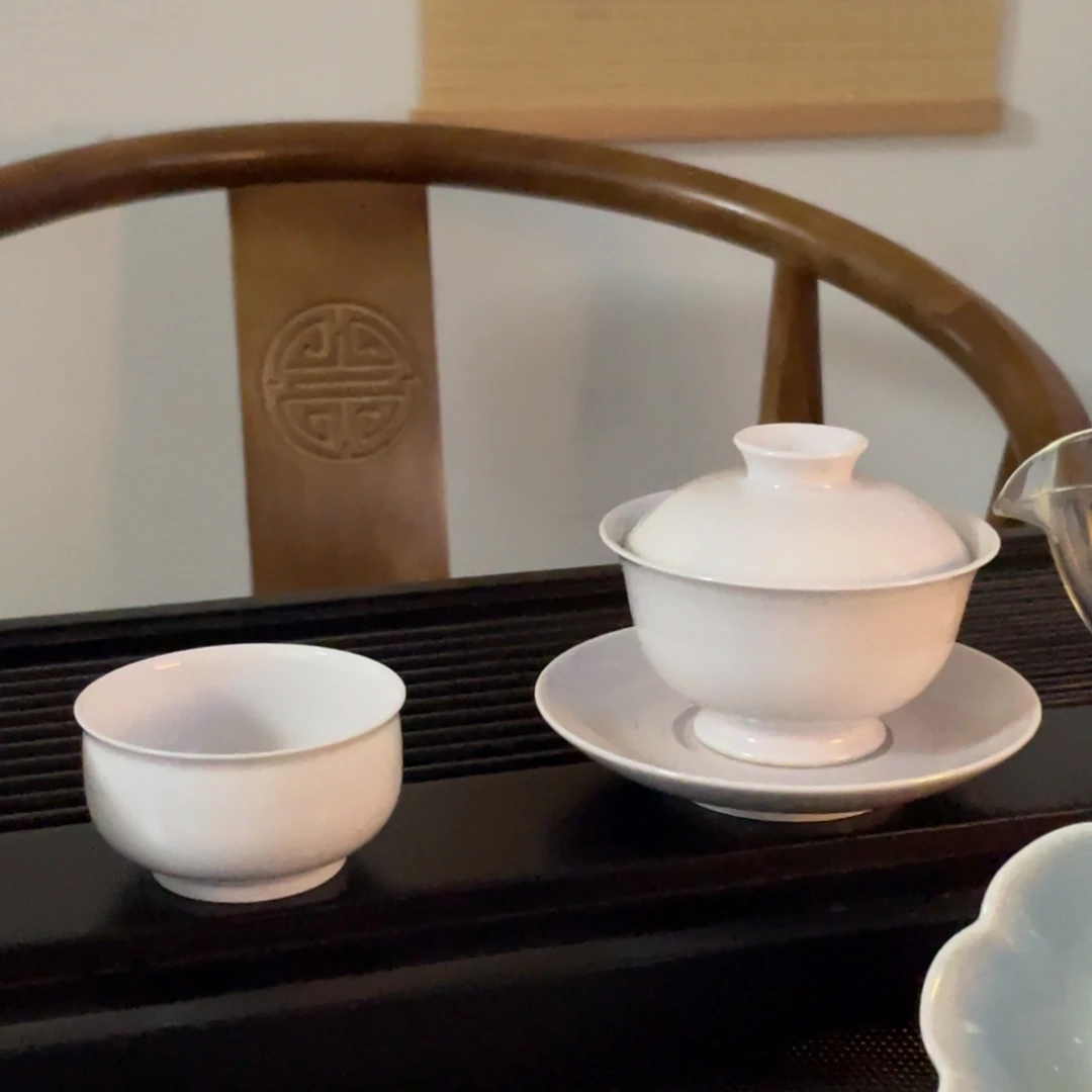 纯手工淡粉套组杯