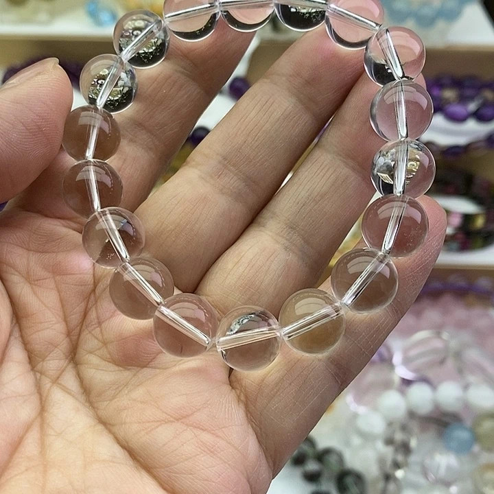 水晶手链未镶嵌天然白水晶11.5毫米